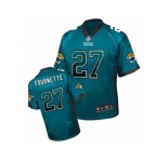 Men's Nike Jacksonville Jaguars #27 Leonard Fournette Elite Teal Green Drift Fashion NFL Jersey