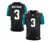 Men's Nike Jacksonville Jaguars #3 Brad Nortman Elite Black Alternate NFL Jersey
