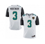 Men's Nike Jacksonville Jaguars #3 Brad Nortman Elite White NFL Jersey