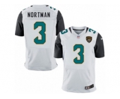 Men's Nike Jacksonville Jaguars #3 Brad Nortman Elite White NFL Jersey