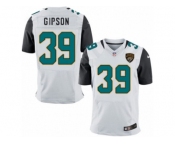 Men's Nike Jacksonville Jaguars #39 Tashaun Gipson Elite White NFL Jersey