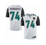 Men's Nike Jacksonville Jaguars #74 Mackenzy Bernadeau Elite White NFL Jersey