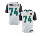 Men's Nike Jacksonville Jaguars #74 Mackenzy Bernadeau Elite White NFL Jersey