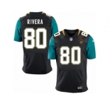 Men's Nike Jacksonville Jaguars #80 Mychal Rivera Elite Black Alternate NFL Jersey
