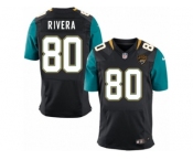Men's Nike Jacksonville Jaguars #80 Mychal Rivera Elite Black Alternate NFL Jersey