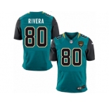 Men's Nike Jacksonville Jaguars #80 Mychal Rivera Elite Teal Green Team Color NFL Jersey