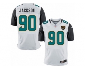Men's Nike Jacksonville Jaguars #90 Malik Jackson Elite White NFL Jersey