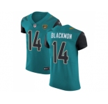 Nike Jacksonville Jaguars #14 Justin Blackmon Teal Green Team Color Men Stitched NFL Vapor Untouchable Elite Jersey