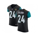 Nike Jacksonville Jaguars #24 T.J. Yeldon Black Alternate Men Stitched NFL Vapor Untouchable Elite Jersey