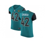 Nike Jacksonville Jaguars #42 Barry Church Teal Green Team Color Men Stitched NFL Vapor Untouchable Elite Jersey