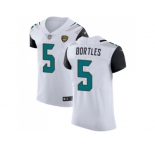 Nike Jacksonville Jaguars #5 Blake Bortles White Men Stitched NFL Vapor Untouchable Elite Jersey