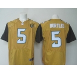 Nike Jacksonville Jaguars #5 Blake Bortles Yellow Jerseys[Elite]