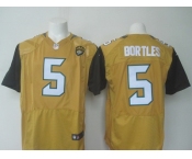 Nike Jacksonville Jaguars #5 Blake Bortles Yellow Jerseys[Elite]