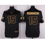 nike nfl jerseys jacksonville jaguars #15 robinson black gold collection[Elite]