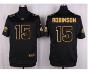 nike nfl jerseys jacksonville jaguars #15 robinson black gold collection[Elite]