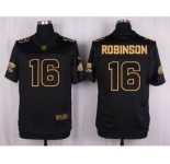 nike nfl jerseys jacksonville jaguars #16 robinson black gold collection[Elite]