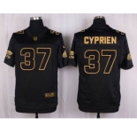 nike nfl jerseys jacksonville jaguars #37 cyprien black gold collection[Elite]