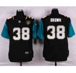 nike nfl jerseys jacksonville jaguars #38 brown black[Elite]
