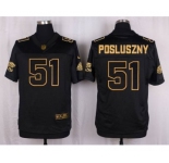 nike nfl jerseys jacksonville jaguars #51 posluszny black gold collection[Elite]