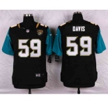 nike nfl jerseys jacksonville jaguars #59 davis black[Elite]