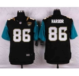 nike nfl jerseys jacksonville jaguars #86 harbor black[Elite]