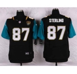 nike nfl jerseys jacksonville jaguars #87 sterling black[Elite]