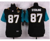 nike nfl jerseys jacksonville jaguars #87 sterling black[Elite]