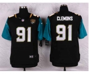 nike nfl jerseys jacksonville jaguars #91 clemons black[Elite]