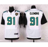 nike nfl jerseys jacksonville jaguars #91 clemons white[Elite]