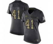 Women Jacksonville Jaguars #41 Josh Allen Limited Black 2016 Salute to Service Football Jersey