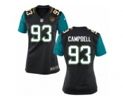 Women Jacksonville Jaguars #93 Calais Campbell Nike Black Jersey