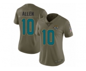 Women Nike Jacksonville Jaguars #10 Brandon Allen Limited Olive 2017 Salute to Service NFL Jersey