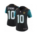 Women Nike Jacksonville Jaguars #10 Jaelen Strong Black Alternate Vapor Untouchable Limited Player NFL Jersey