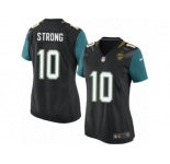 Women Nike Jacksonville Jaguars #10 Jaelen Strong Game Black Alternate NFL Jersey