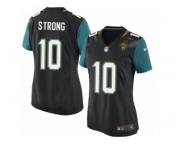 Women Nike Jacksonville Jaguars #10 Jaelen Strong Game Black Alternate NFL Jersey