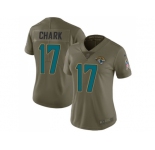 Women Nike Jacksonville Jaguars #17 DJ Chark Olive Stitched NFL Limited 2017 Salute to Service Jersey