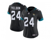 Women Nike Jacksonville Jaguars #24 T.J. Yeldon Black Alternate Stitched NFL Vapor Untouchable Limited Jersey