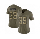 Women Nike Jacksonville Jaguars #39 Tashaun Gipson Limited Olive Camo 2017 Salute to Service NFL Jersey