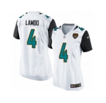 Women Nike Jacksonville Jaguars #4 Josh Lambo Game White NFL Jersey