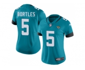 Women Nike Jacksonville Jaguars #5 Blake Bortles Teal Green Team Color Stitched NFL Vapor Untouchable Limited Jersey