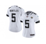 Women Nike Jacksonville Jaguars #5 Blake Bortles White Stitched NFL Vapor Untouchable Limited Jersey