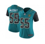 Women Nike Jacksonville Jaguars #55 Lerentee McCray Teal Green Team Color Vapor Untouchable Limited Player NFL Jersey