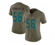Women Nike Jacksonville Jaguars #56 Dante Fowler Jr Olive Stitched NFL Limited 2017 Salute to Service Jersey