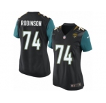 Women Nike Jacksonville Jaguars #74 Cam Robinson Game Black Alternate NFL Jersey