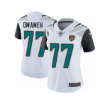 Women Nike Jacksonville Jaguars #77 Patrick Omameh White Vapor Untouchable Limited Player NFL Jersey