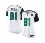 Women Nike Jacksonville Jaguars #81 Mychal Rivera Game White NFL Jersey