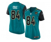 Women Nike Jacksonville Jaguars #84 Keelan Cole Game Teal Green Team Color NFL Jersey