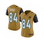 Women Nike Jacksonville Jaguars #84 Keelan Cole Limited Gold Rush Vapor Untouchable NFL Jersey