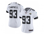 Women Nike Jacksonville Jaguars #93 Calais Campbell White Stitched NFL Vapor Untouchable Limited Jersey