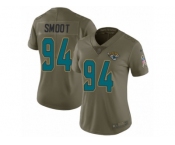 Women Nike Jacksonville Jaguars #94 Dawuane Smoot Limited Olive 2017 Salute to Service NFL Jersey